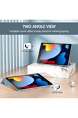 Apple Ipad 5. 6. Nesil 2017 2018 9.7" Inc Kılıf Smart Cover Katlanabilir Standlı Akıllı Kapak  Açık Mavi - 5