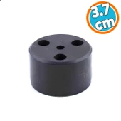 Mobilya Ayak Yükseltici Baza Ayağı Koltuk Kanepe Altı Puf Ayakları Yükseklik=3.7 cm Siyah thumbnail 1