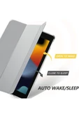 Apple Ipad 5. 6. Nesil 2017 2018 9.7" Inc Kılıf Smart Cover Katlanabilir Standlı Akıllı Kapak  Gri - 2