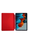 Apple iPad Pro 11'' inç m1-M2 çip 2022 / 2021 Uyumlu Silikon Kalemlikli Silikon Sarj Bölmeli Kılıf  Kırmızı - 3