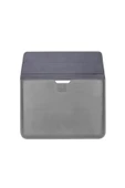 Macbook Pro Air 13 M1-m2 2020/2022 A2179-a2337-a2338-a2251-a2159-a1989-a1708 Deri Mıknatıslı Çanta  Koyu Gri - 1