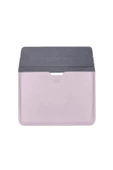 Macbook Pro Air 13 M1-m2 2020/2022 A2179-a2337-a2338-a2251-a2159-a1989-a1708 Deri Mıknatıslı Çanta  Açık Pembe - 2