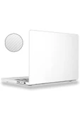 Macbook Air 13.3 Inç M1 Çip Uyumlu A2337 A2179 A1932 Simli Şeffaf Siyah Koruyucu Kılıf Crystal Star  Karbon Beyaz - 1