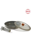 Neoflam Midas Gri 6 Parça Ayrılabilen Saplı Iç Içe Geçebilen Indüksiyonlu Tencere Tava Seti - 4