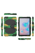 Samsung Galaxy P610 S6 Lite 10.4 Inctablet Kılıfı Kalemlikli Defender Tank Silikon Yüksek Koruma  kamuflaj - 2