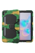 Samsung Galaxy P610 S6 Lite 10.4 Inctablet Kılıfı Kalemlikli Defender Tank Silikon Yüksek Koruma  kamuflaj - 1