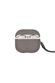 Airpods 4 (4.nesil) Uyumlu Kılıf Lyden DS Serisi Vegan Deri Kaplama Kablosuz Şarj Destekli  Grey - 2