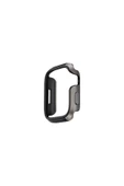 Apple Watch 46mm Uyumlu Valencia Serisi Alüminyum TPU Kasa 360 Tam Koruyucu Kapak  Titanium Silver - 3