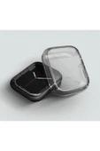 Apple Watch 42mm Uyumlu Grade Hybrid Serisi Şeffaf Kılıf Kasa Ve Ekran Koruyucu 360 Tam Koruma Kapak  Smoke - 5