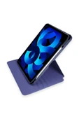 Apple Ipad Pro 4. Nesil M2 Çip 2022 11 Inç Tablet Uyumlu 360 Dönebilen Kalem Bölmeli Standlı Kılıf  Lacivert thumbnail 5