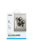 İphone 16 Pro / Iphone 16 Pro Max Uyumlu  Lens Koruyucu AluGuard Serisi Cam Alüminyum Çerçeve  Titanium Grey - 7