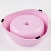 Bobo Plastik Yavaş Yeme Mama ve Oyun Kabı BO-3166 350 ML Pembe thumbnail 3