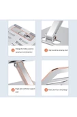 Apple Ipad Pro 4. Nesil M2 2022 11 Inç Tablet Standı Kademeli Ayarlanabilir 360 Dönebilen Stand - 3
