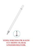 Dokunmatik Kalem Yedek Uç Hediyeli Tablet Kalemi Çizim & Yazı Kalemi Dokunmatik Kalem Beyaz - 1