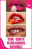 Maybelline New York Super Stay Vinyl Ink Uzun Süre Kalıcı Likit Parlak Ruj 155 Upbeat 30163737 - 8