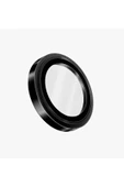 İphone 16 Pro / İphone 16 Pro Max Sapphire Lens Koruyucu Optix Prime Serisi Çelik Çerçeve  Black - 2