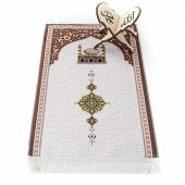 Çocuk Seccadesi Kudüs Kahve 82×45 cm 110 gr - Tesbih Hediyeli - 1