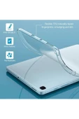 Samsung Galaxy Tab A7 Lite T220 - T225 Uyumlu Şeffaf Transparan Yumuşak Silikon Tablet Kılıfı - 4
