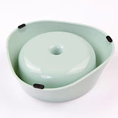 Bobo Plastik Yavaş Yeme Mama ve Oyun Kabı BO-3166 350 ML Yeşil - 3