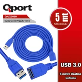 QPORT Q-UZ3050 USB3.0 5MT UZATMA KABLOSU - 1