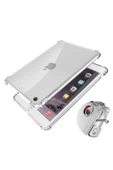 Apple Ipad 8. Ve 9.nesil 10.2 Inç Uyumlu Şeffaf Nitro Anti Shock Silikon Tablet Kılıfı - 1
