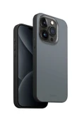 İphone 15 Pro Max Uyumlu Kılıf Lyden DS Serisi Vegan Deri Kaplama Magsafe Özellikli (MagClick™)  Blue Black - 1