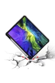 Apple Ipad Uyumlu 10.5 Inc 7. Nesil Kılıf Kalemlikli Premium Standlı Katlanabilir Kılıf Trifolding  Siyah - 4