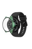 Samsung Galaxy Watch 4 40mm Kılıf Kasa Ve Ekran Koruyucu 360 Tam Koruma Kapak  KOYU YEŞİL - 2