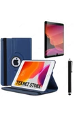 Ipad 5. 6. Nesil 2017 2018 9.7 Inc Tablet Uyumlu Standlı 360 Dönebilen Kılıf Kalem Ekran Koruyucu  Lacivert - 1