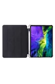 Apple Ipad Uyumlu 10.5 Inc 7. Nesil Kılıf Kalemlikli Premium Standlı Katlanabilir Kılıf Trifolding  Siyah - 3