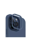 İphone 15 Pro Uyumlu Kılıf Lino Hue Serisi Magsafe Özellik (MAGCLİCK™) Hibrit Silikon (SİLİCORE™)  Deep Blue - 3