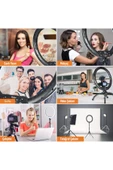 Ring Light Led Işık Halkası 21" 54 Cm Profesyonel Stüdyo Işığı Ve 210 Cm Monopod Tiktok Youtube Işık  Beyaz - 4