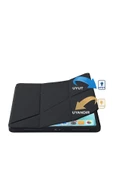 Samsung Galaxy Tab A8 10.5 Sm-x200 Kılıf Kalem Bölmeli Trifolding Silikon Case  Siyah - 6