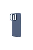 İphone 15 Pro Uyumlu Kılıf Lino Hue Serisi Magsafe Özellik (MAGCLİCK™) Hibrit Silikon (SİLİCORE™)  Deep Blue - 6
