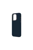 İphone 15 Pro Max Uyumlu Kılıf Lyden Serisi Deri Kaplama Magsafe Özellikli (MagClick™)  Kapak  Midnight Blue - 3