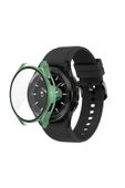 Samsung Galaxy Watch 5 40mm Uyumlu Kılıf Kasa Ve Ekran Koruyucu 360 Tam Koruma Kapak  KOYU YEŞİL - 1