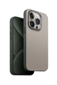 İphone 15 Pro Max Uyumlu Kılıf Lyden DS Serisi Vegan Deri Kaplama Magsafe Özellikli (MagClick™)  Ivory Lichengreen - 1