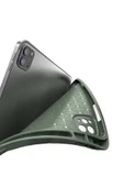 Apple Ipad Pro 12.9 2022 M2 Çip Uyumlu Premium Deri Görünümlü Kalemlikli Standlı Silikon Kılıf Lux  Lacivert - 2