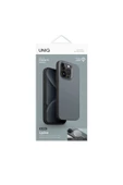 İphone 15 Pro Max Uyumlu Kılıf Lyden DS Serisi Vegan Deri Kaplama Magsafe Özellikli (MagClick™)  Blue Black - 3