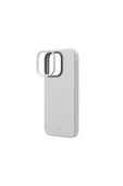 İphone 15 Pro Uyumlu Kılıf Lino Hue Serisi Magsafe Özellik (MAGCLİCK™) Hibrit Silikon (SİLİCORE™)  Chalk Grey - 5