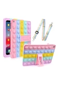 Ipad Pro 4. Nesil M2 2022 11 Inç Tablet Uyumlu Lucky Star Çocuk Kılıfı Karakterli Eğlenceli  ÇOK RENKLİ - 1