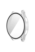 Samsung Galaxy Watch 4 40mm Kılıf Kasa Ve Ekran Koruyucu 360 Tam Koruma Kapak  GÜMÜŞ - 1