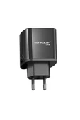 Macbook / Ipad / Iphone Uyumlu 18w Adaptör Dijital Ekranlı Göstergeli Usb-c Pd Hızlı Şarj Aleti  Siyah - 1