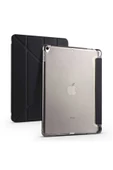 Apple Ipad Uyumlu 10.2 Inc 9. Nesil Kılıf Kalemlikli Premium Standlı Katlanabilir Kılıf Trifolding  siyah - 1