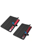 Ipad Pro 12.9" Inç 5.nesil/6.nesil 2021/2022 M2 Çip Uyumlu Flip Smart Standlı Akıllı Kılıf  Gri - 2