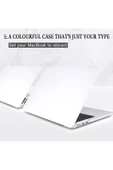 Apple Macbook Air M3 13.6 Inç 2024 M3 Çip A3113 Uyumlu Siyah Şeffaf Kılıf Koruyucu Sert Kapak Parlak  Mat Şeffaf - 2