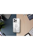 İphone 16 Pro Uyumlu Kılıf LifePro Xtreme Serisi Anti-Fingerprint / Magsafe Özellikli (MagClick™)  Frost Clear - 3