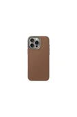 İphone 16 Pro Uyumlu Kılıf Lyden DS DualTone Serisi Vegan Deri Kaplama Magsafe Özellikli (MagClick™)  Caramel - 2