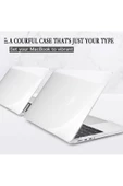Apple Macbook Air 15 Inç M2-m3 Çip 2023/2024 A2941 A3114 Uyumlu Şeffaf Kılıf Koruyucu Kapak Parlak  Şeffaf thumbnail 2