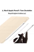 Ipad Air 6 11 Inç M2 Çip 2024 Uyumlu Tablet Kılıfı İnce Tasarım Smart Cover Standlı Akıllı Kapak  Gold - 3